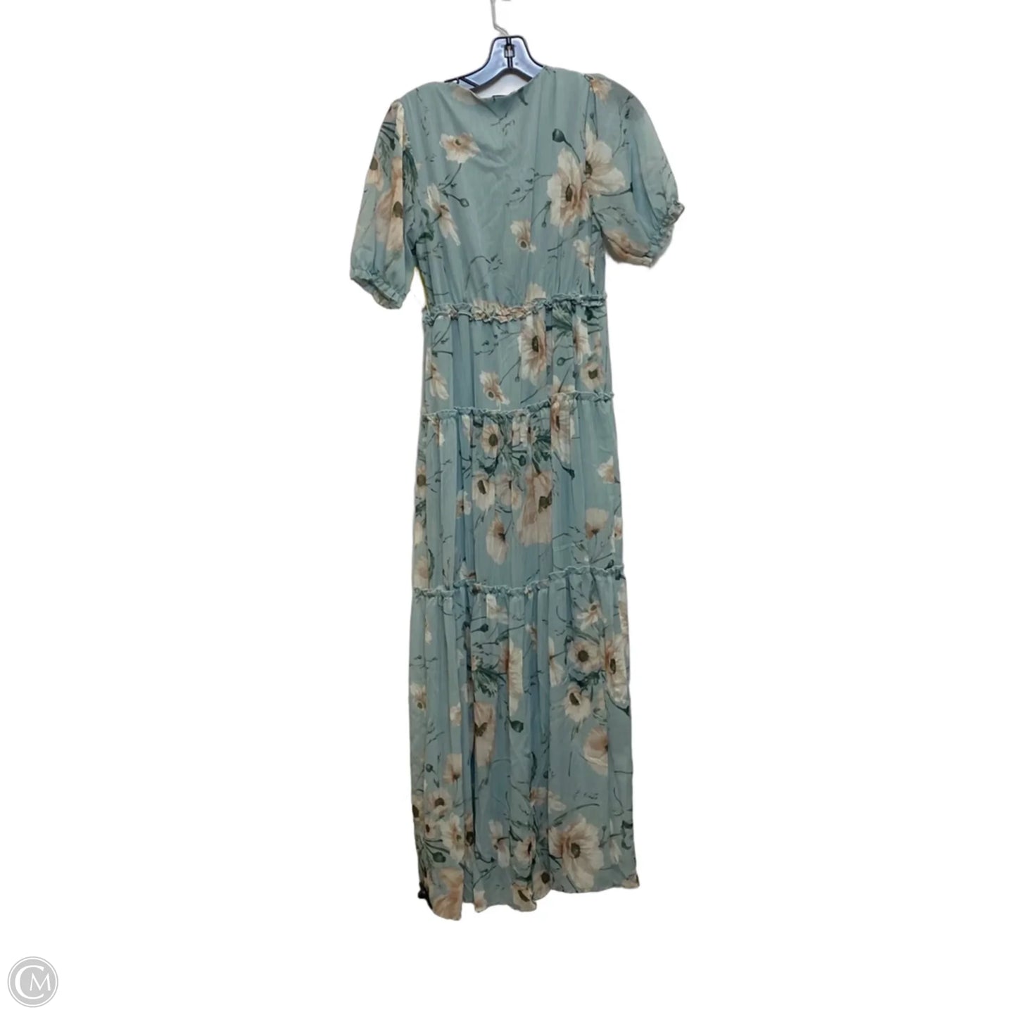 Dress Casual Maxi By Baltic Born In Cream & Green, Size: S