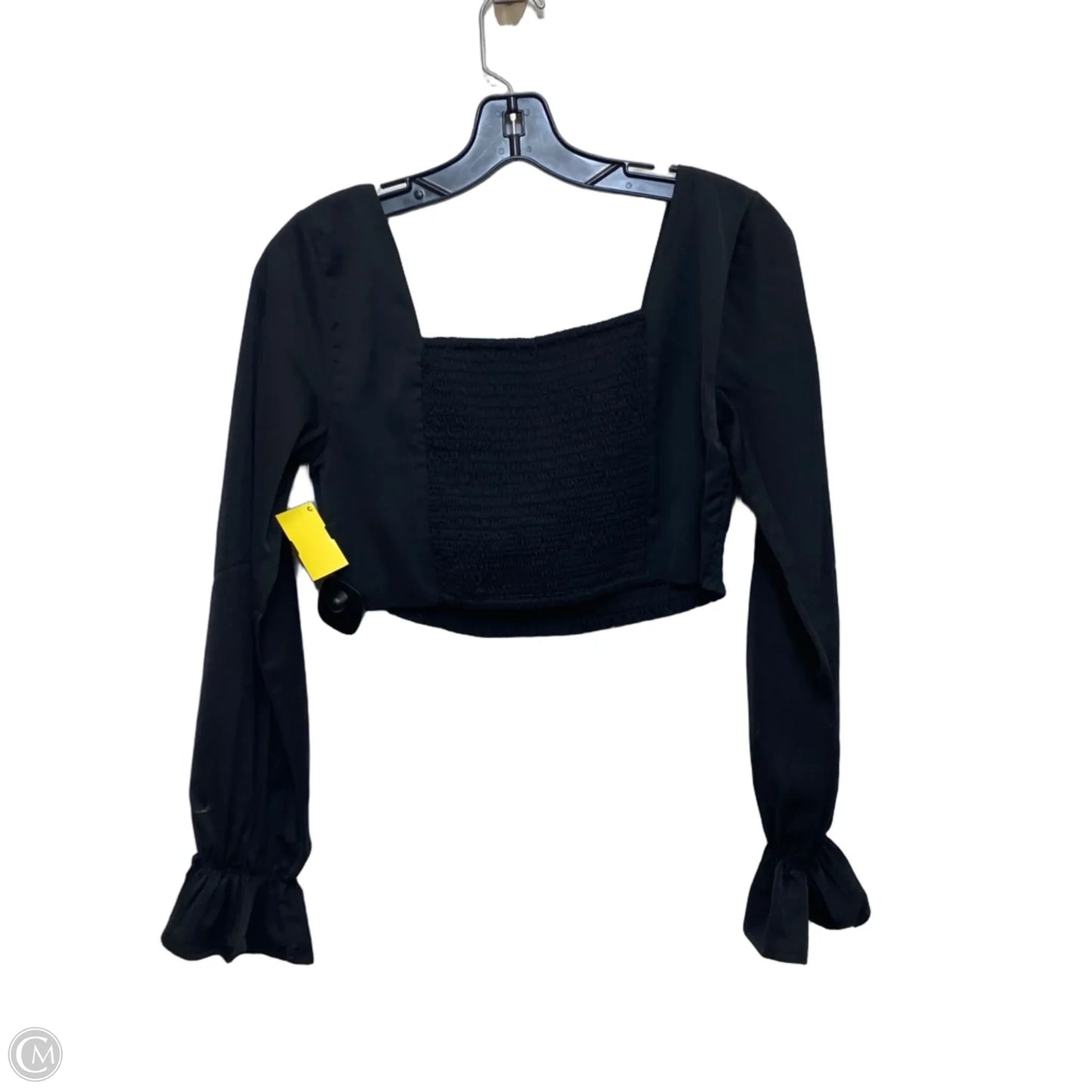 Top Long Sleeve By Pink Lily In Black, Size: S