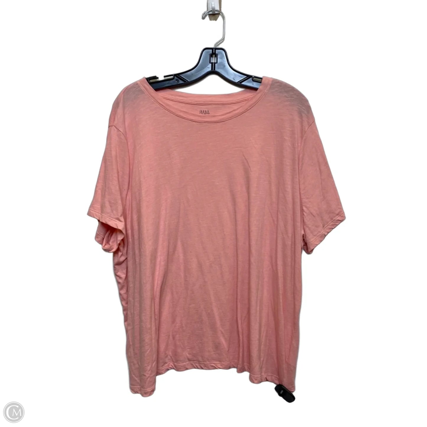 Top Short Sleeve Basic By Ana In Pink, Size: 2x