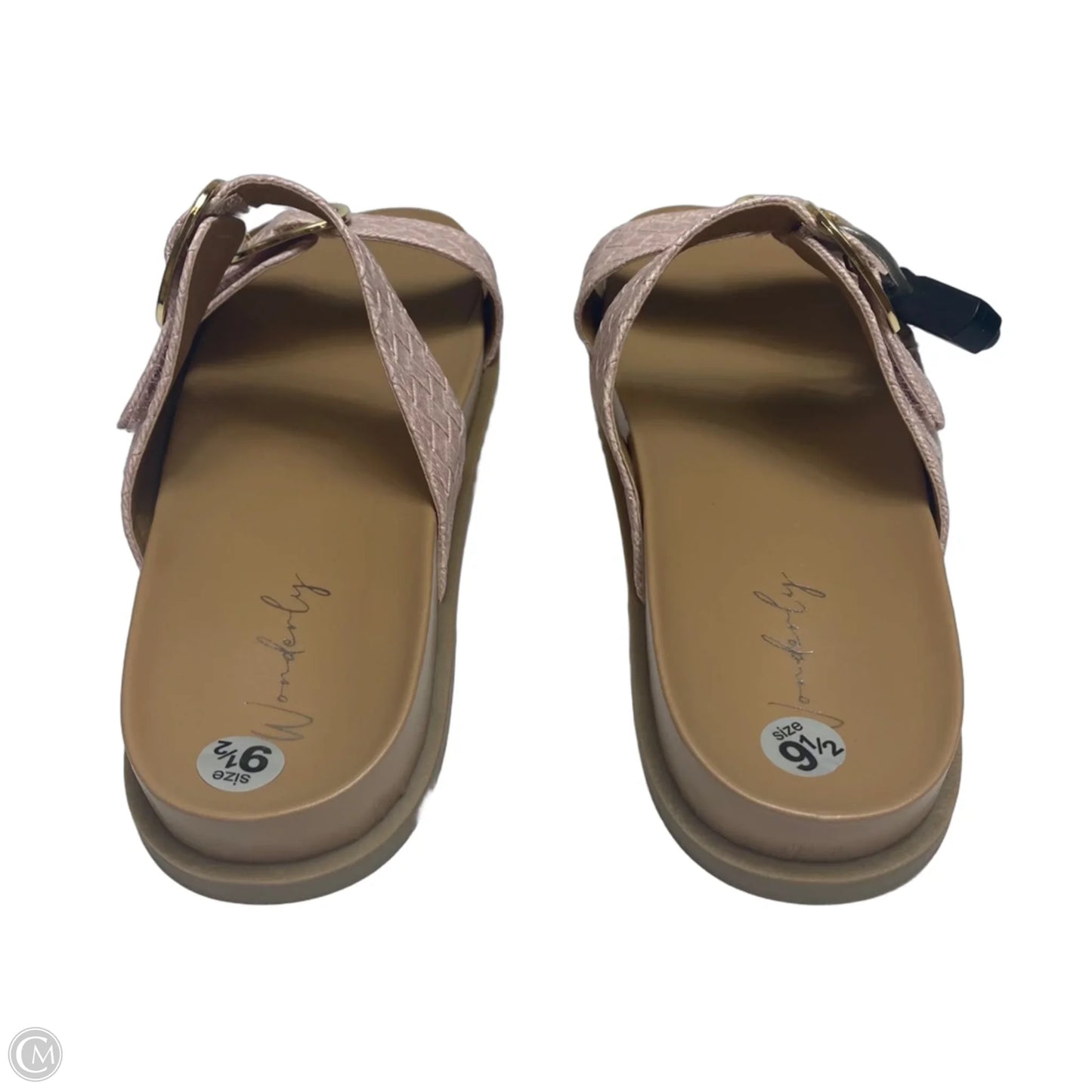 Sandals Flats By Wonderly In Pink, Size: 9.5