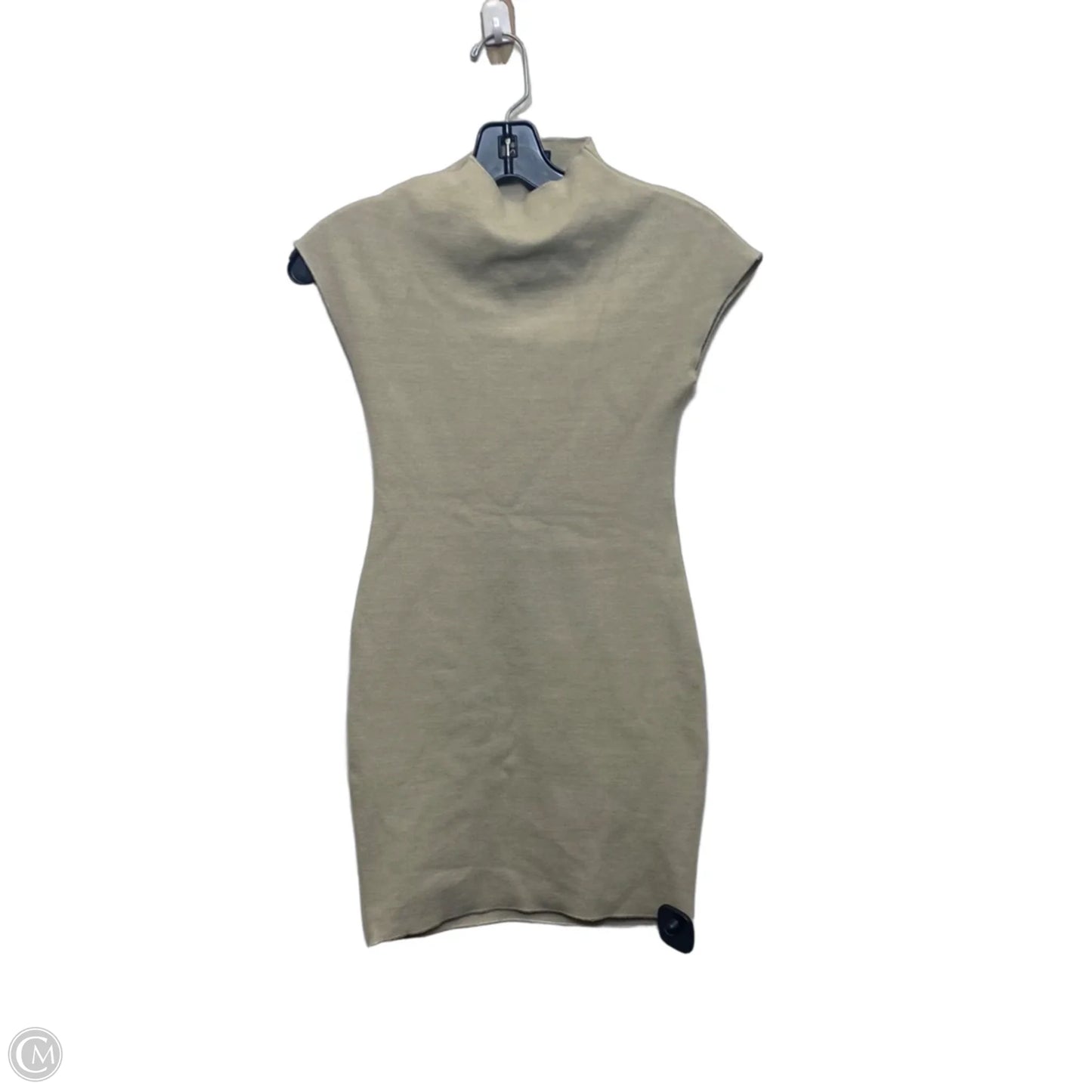 Dress Casual Short By Zara In Beige, Size: S