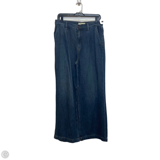 Jeans Wide Leg By Madewell In Blue Denim, Size: 8
