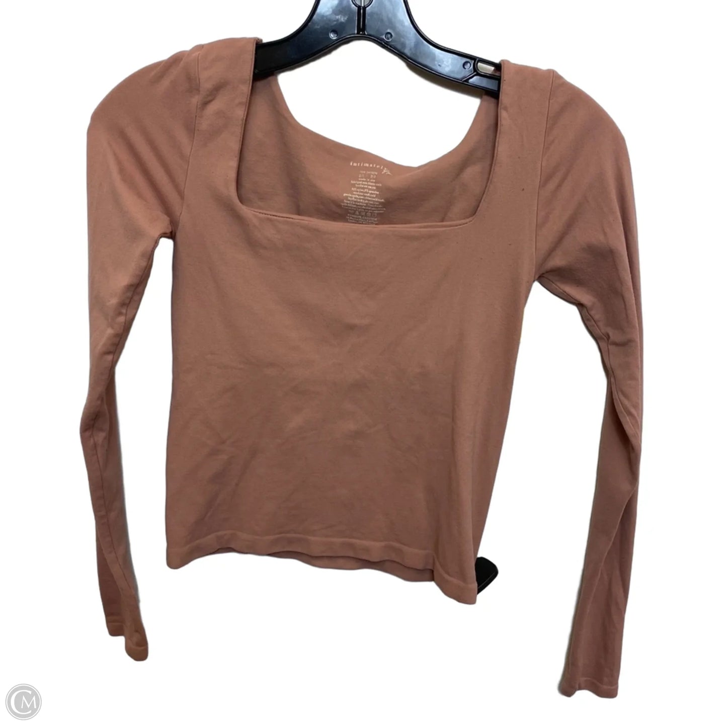 Top Long Sleeve Basic By Free People In Pink, Size: Xs
