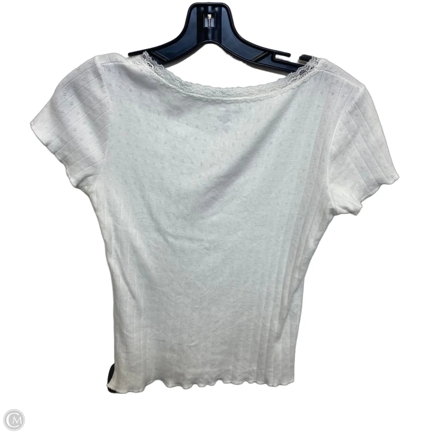 Top Short Sleeve By Brandy Melville In White, Size: Osfm