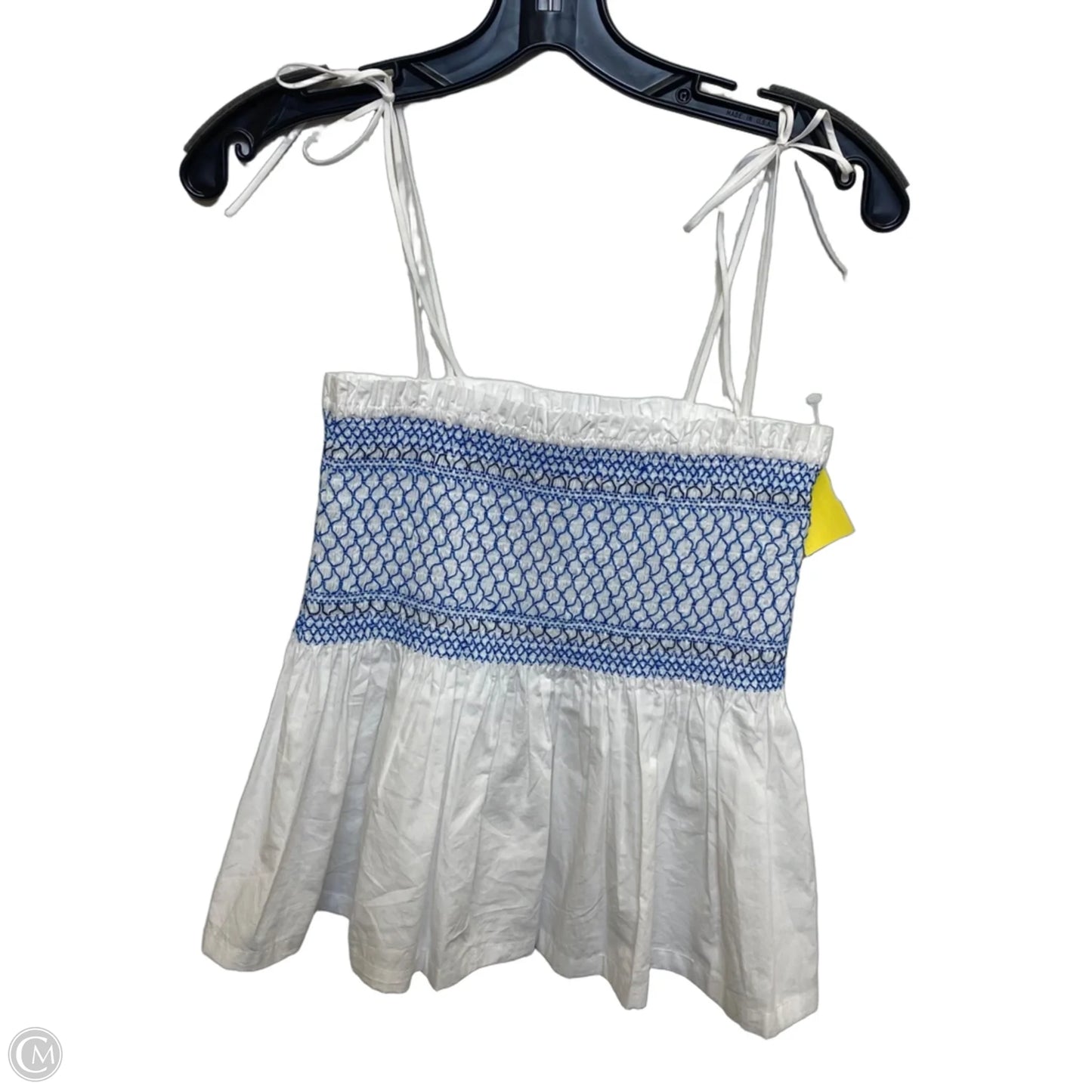 Top Sleeveless By J. Crew In Blue & White, Size: Xs