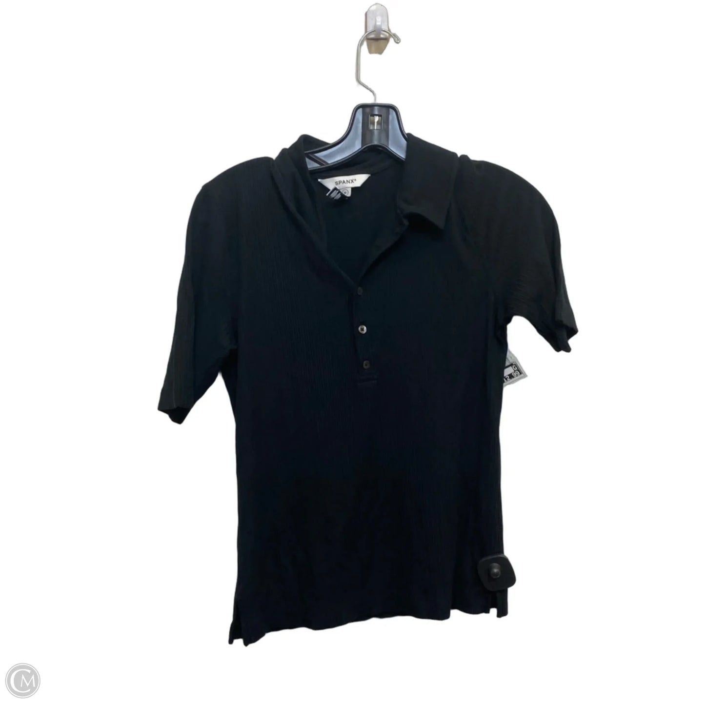 Top Short Sleeve By Spanx In Black, Size: M