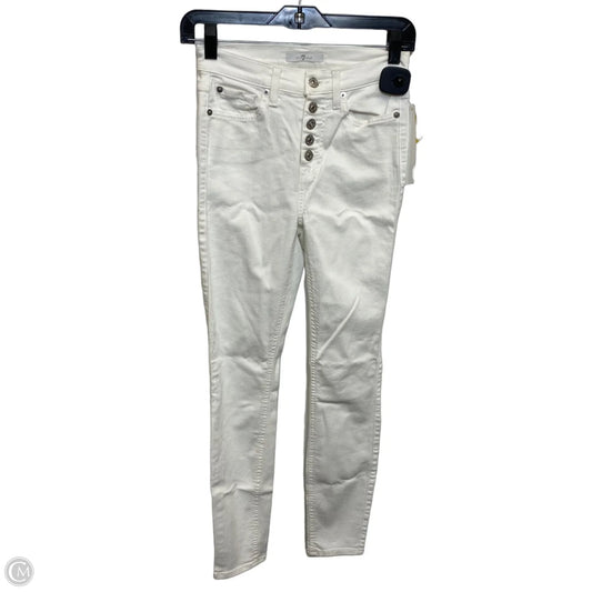 Jeans Designer By 7 For All Mankind In White, Size: Xxs