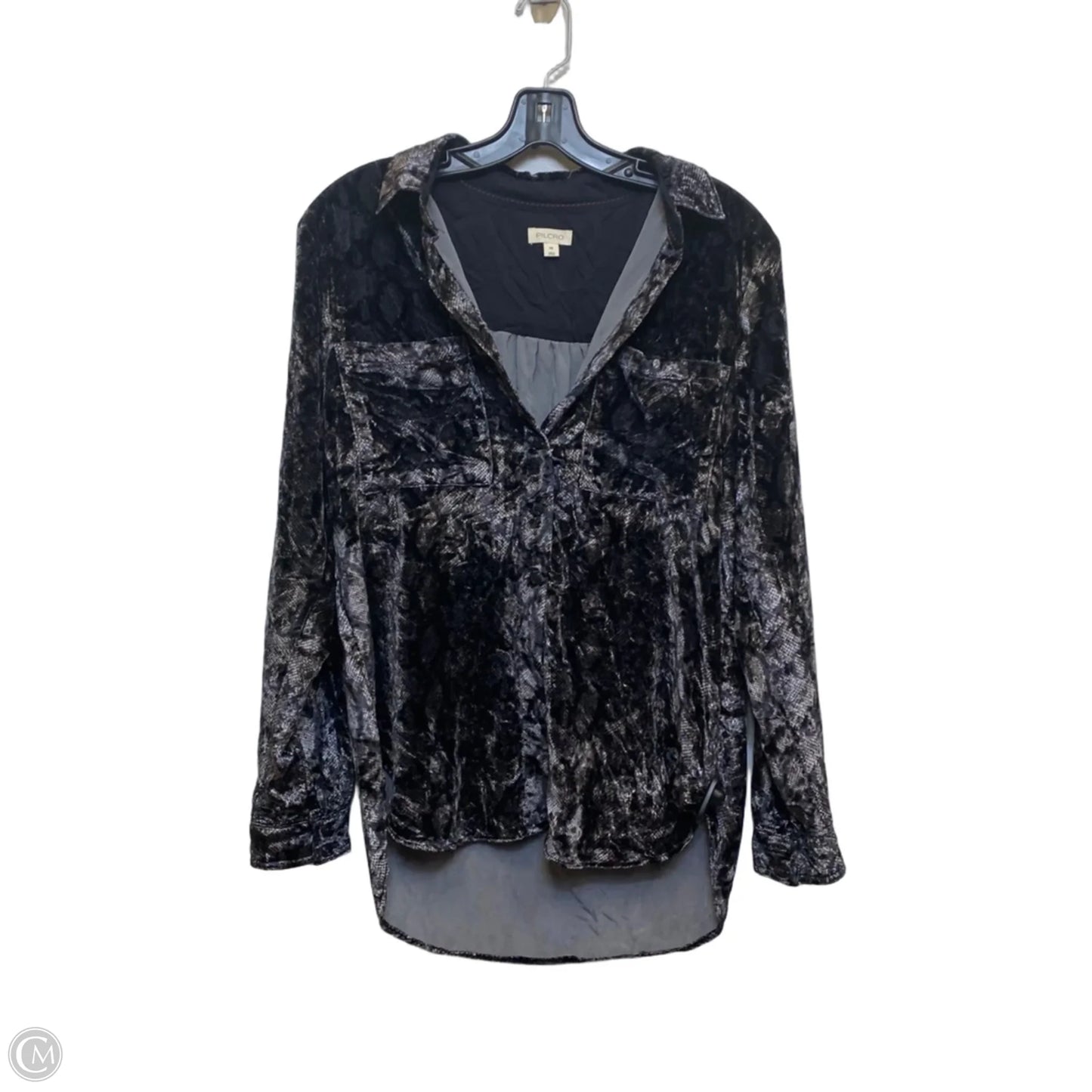 Top Long Sleeve By Pilcro In Grey, Size: Xs