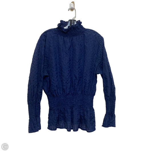Top Long Sleeve By Ashley Stewart In Blue, Size: 1x