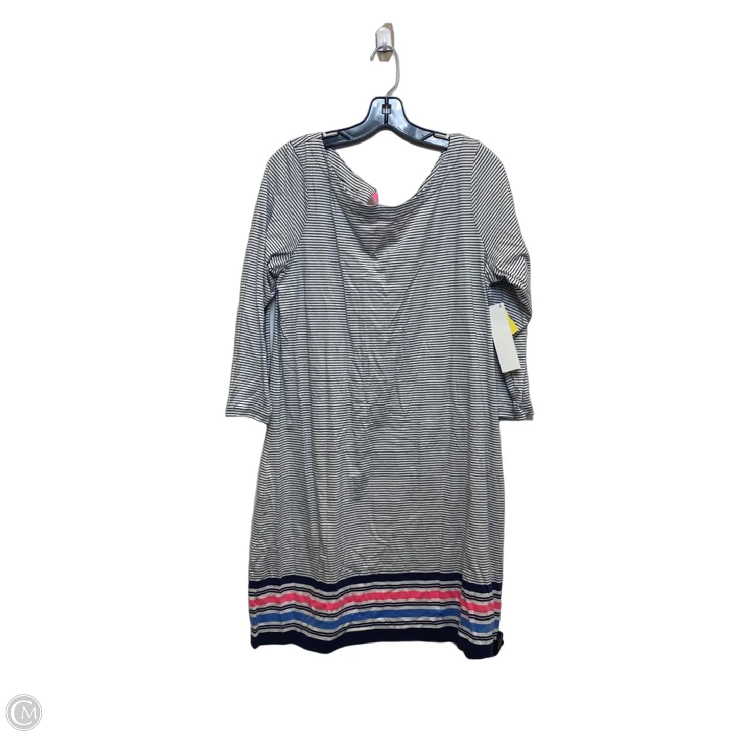 Dress Designer By Lilly Pulitzer In Blue & White, Size: Xl