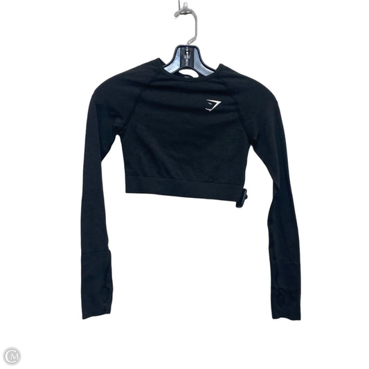 Athletic Top Long Sleeve Crewneck By Gym Shark In Grey, Size: Xs