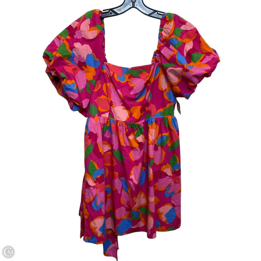 Dress Casual Short By Sugar Lips In Pink, Size: L