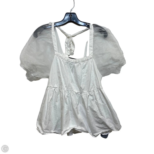 Top Short Sleeve By Pomander Place In White, Size: M