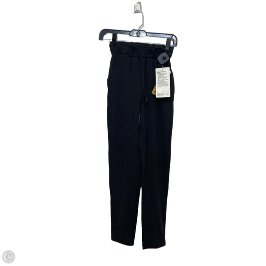 Athletic Pants Designer By Lululemon In Black, Size: Xs