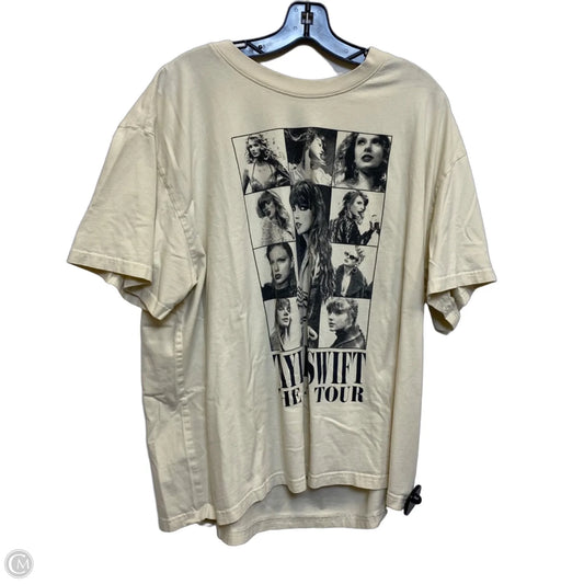 Top Short Sleeve By Taylor Swift In Cream, Size: 2x