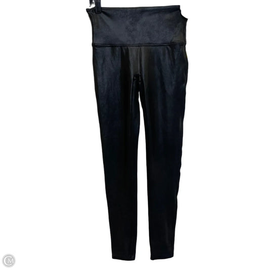 Athletic Leggings By Spanx In Black, Size: L