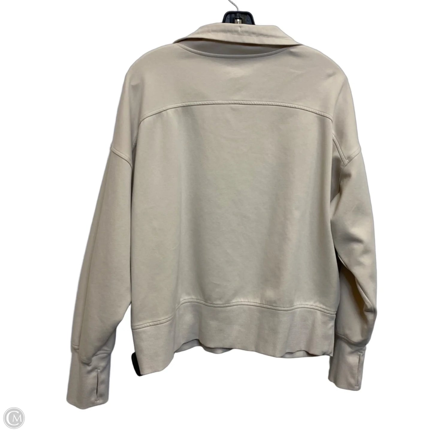 Athletic Sweatshirt Collar By Old Navy In Cream, Size: Xxl
