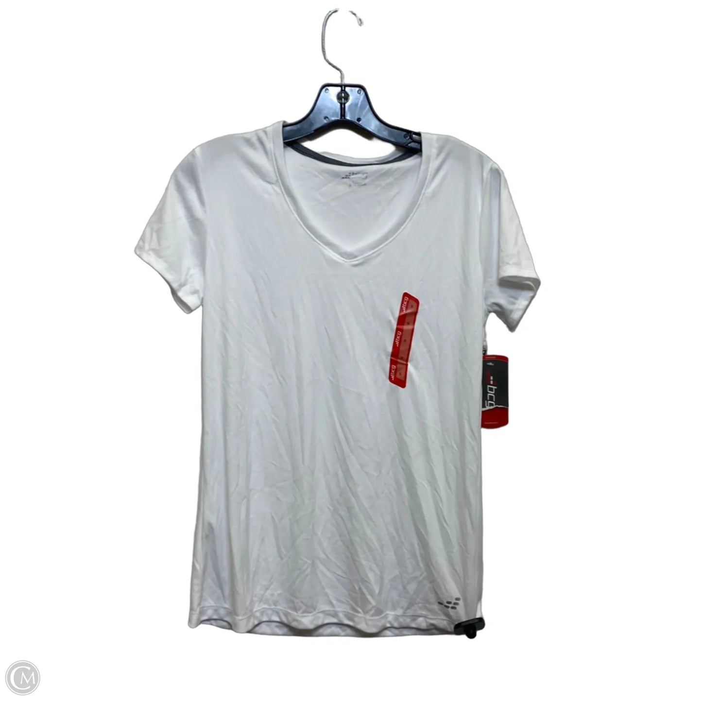 Athletic Top Short Sleeve By Bcg In White, Size: S
