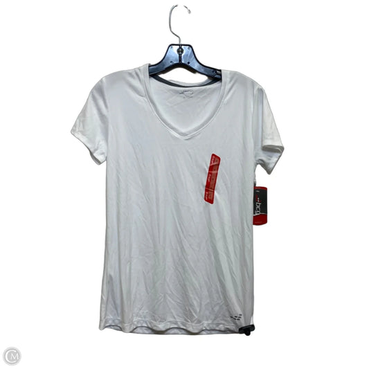Athletic Top Short Sleeve By Bcg In White, Size: S