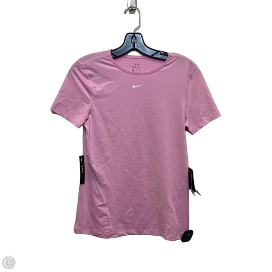Athletic Top Short Sleeve By Nike Apparel In Pink, Size: S