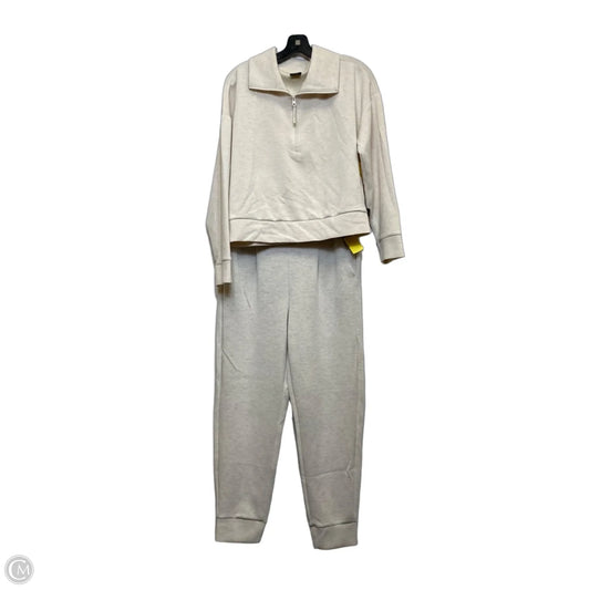 Athletic Pants 2pc By Avia In Cream, Size: M