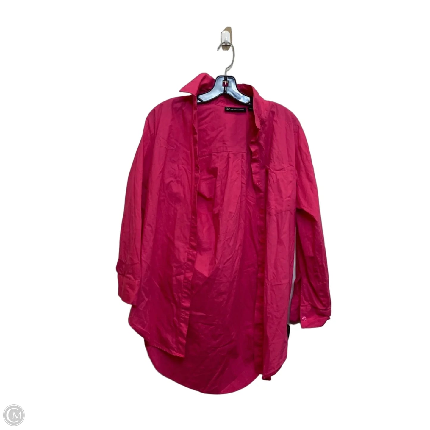 Top Long Sleeve By New York And Co In Pink, Size: S