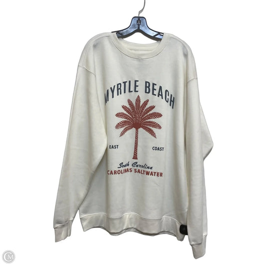 Sweatshirt Crewneck By Mahi Surf Co In Cream, Size: 2x