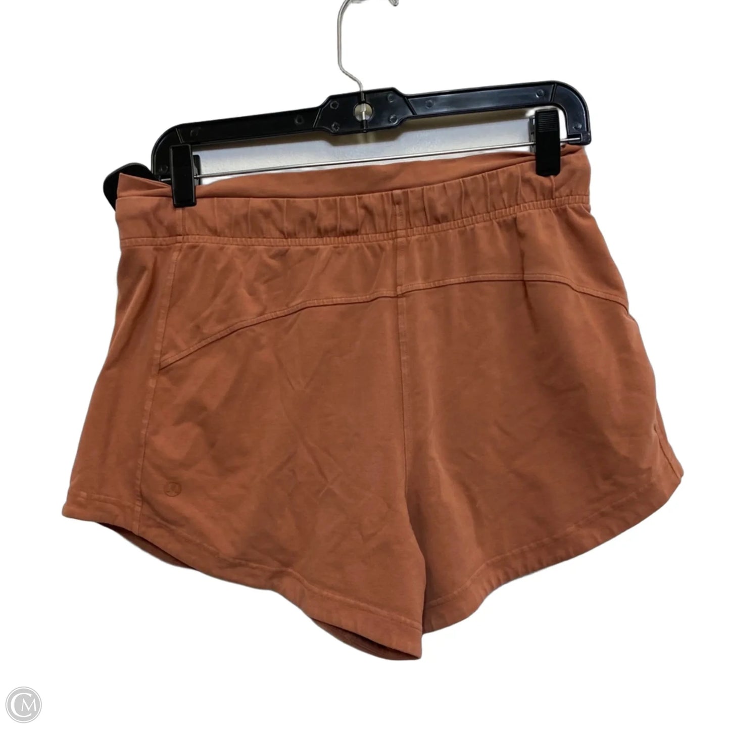 Athletic Shorts Designer By Lululemon In Orange, Size: M