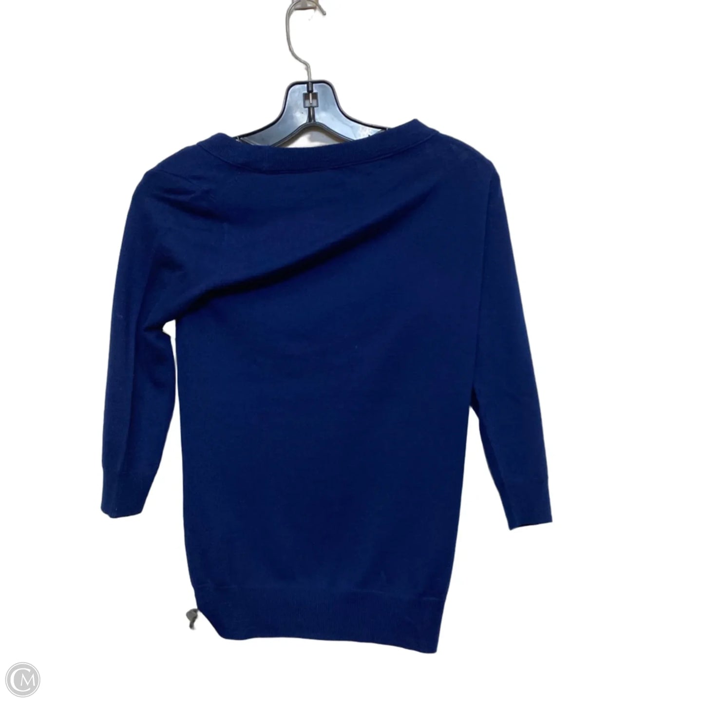 Top 3/4 Sleeve By J. Crew In Blue, Size: Xxs