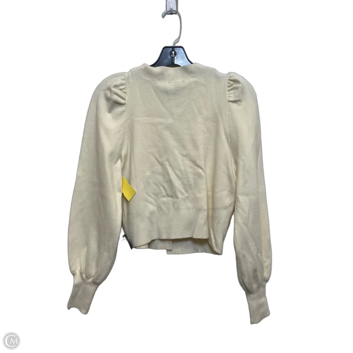 Sweater Cardigan By Express In Cream, Size: Xs
