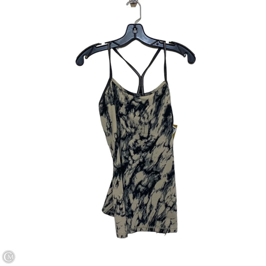Athletic Tank Top Designer By Lululemon In Black & Tan, Size: M
