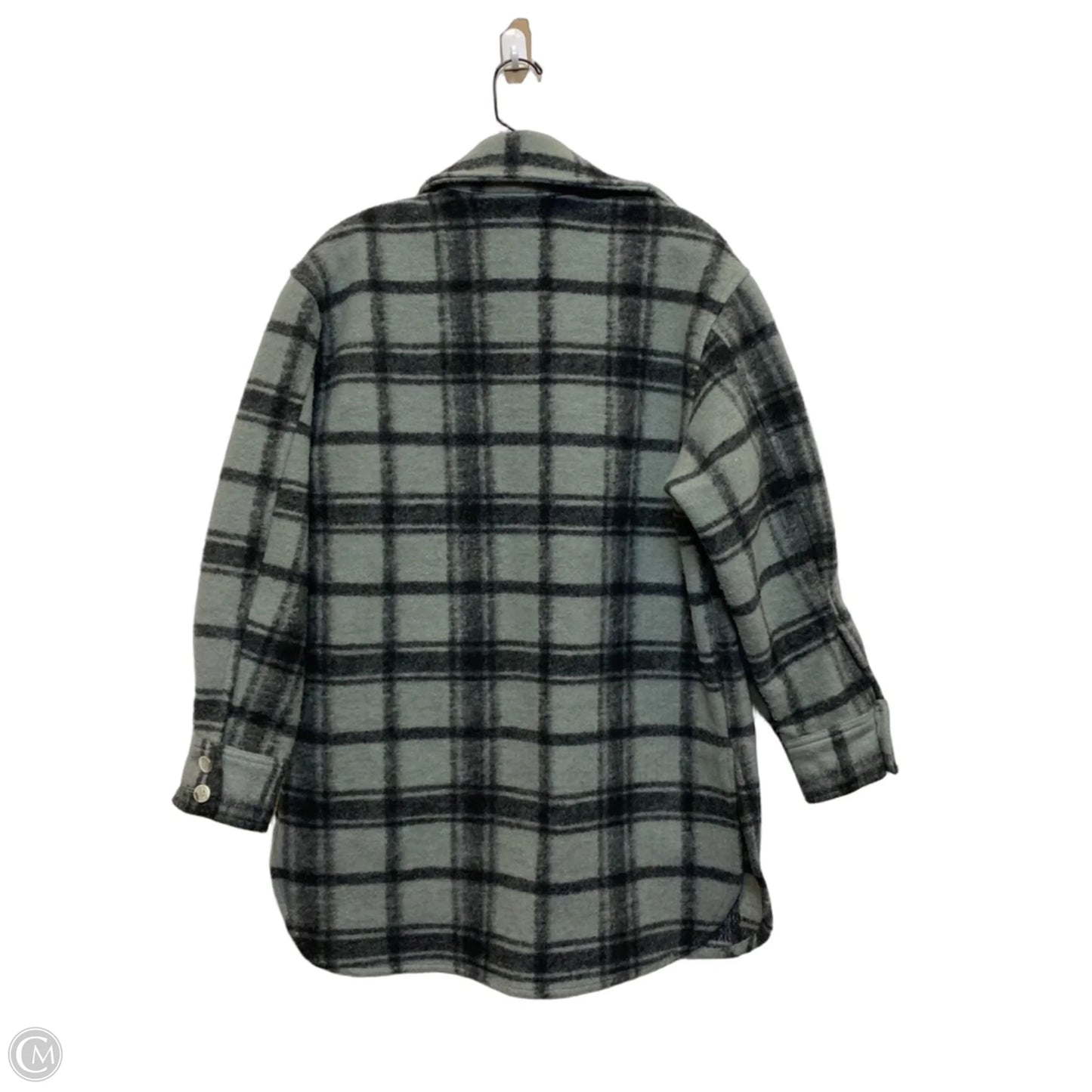 Jacket Shirt By H&m In Grey, Size: Xs