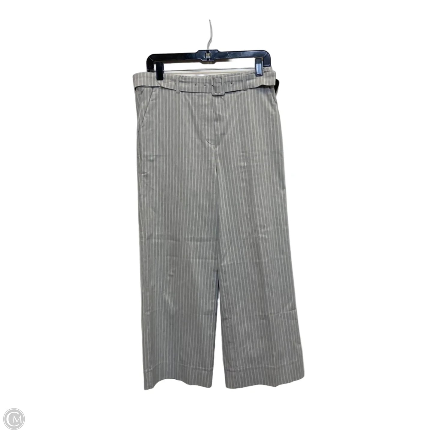 Pants Cropped By Haven & Blair In Grey & White, Size: S