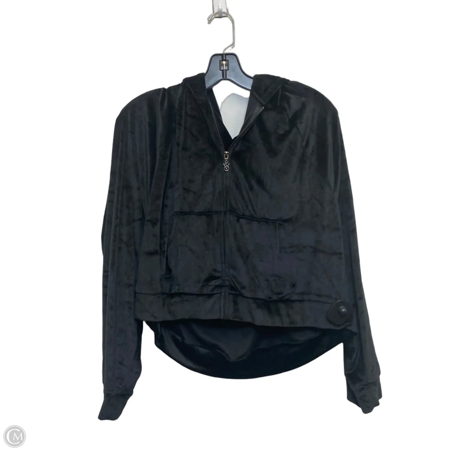 Athletic Jacket By Victorias Secret In Black, Size: L