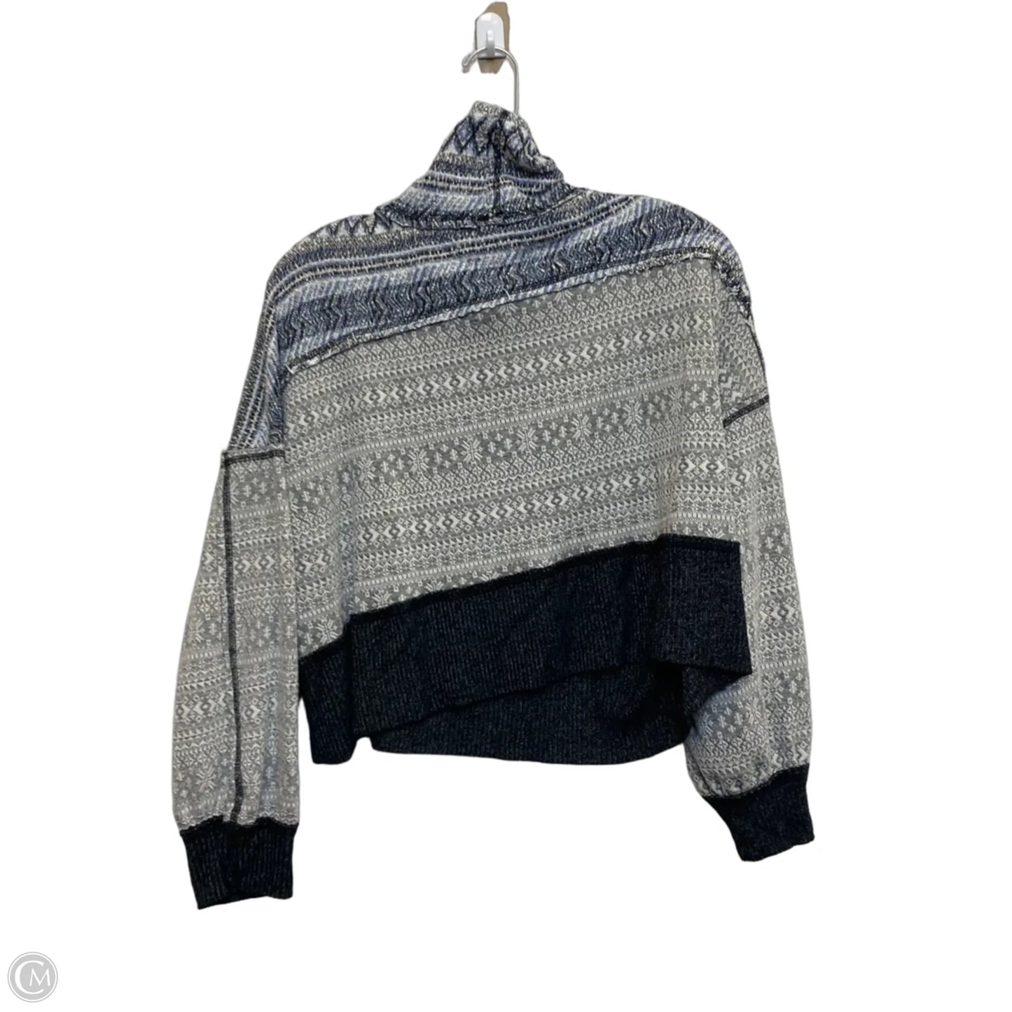 Top Long Sleeve By We The Free In Blue & Grey, Size: Xs