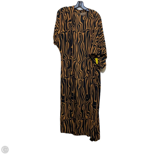 Kimono By Bel Kazan In Black & Brown, Size: Osfm