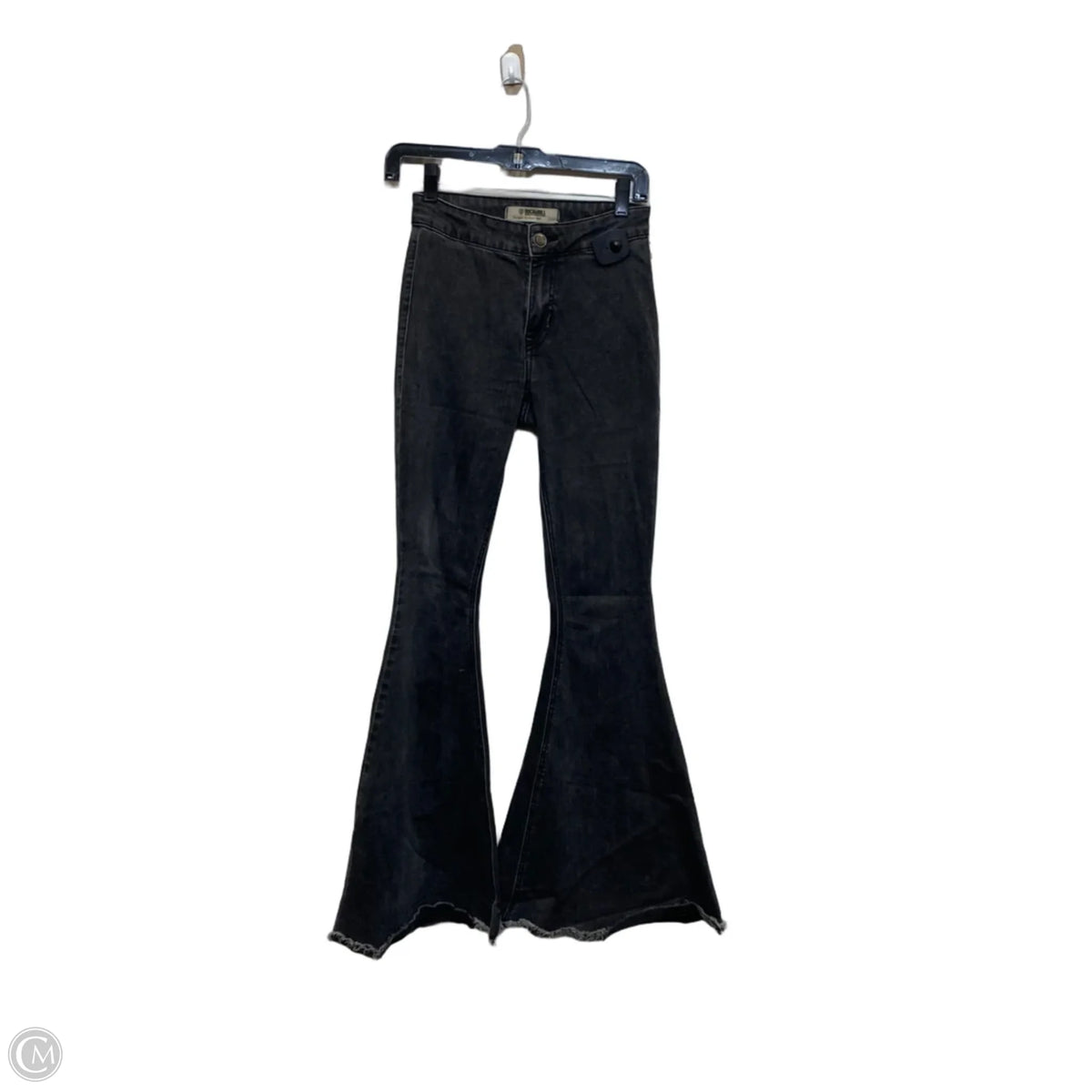 Jeans Flared By Rock & Roll In Grey Denim, Size: 0