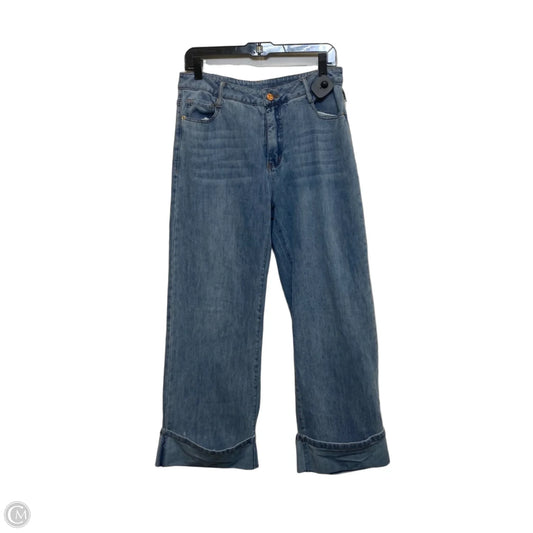 Jeans Wide Leg By So Me In Blue Denim, Size: L