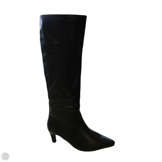 Boots Knee Heels By Universal Thread In Black, Size: 9
