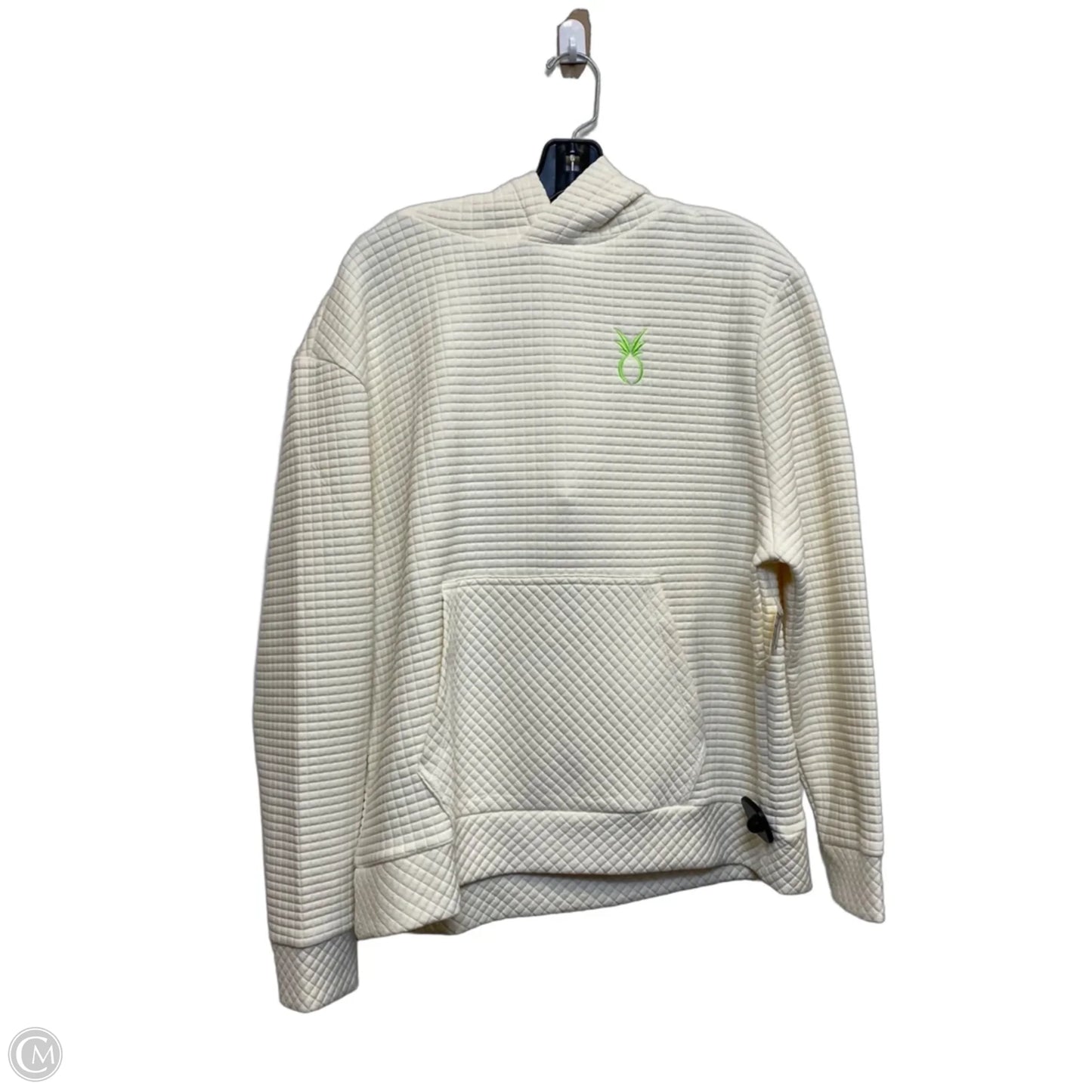 Sweatshirt Hoodie By Dudley Stephens In Cream, Size: L