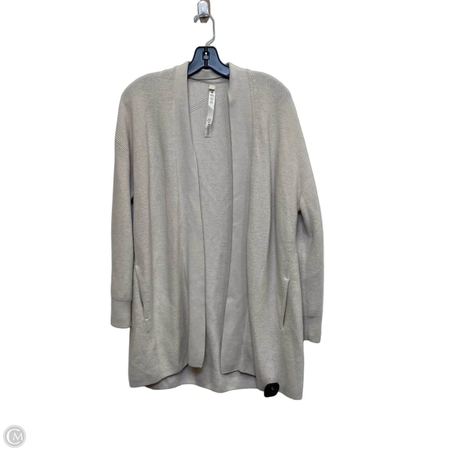 Sweater Cardigan Designer By Lululemon In Cream, Size: S