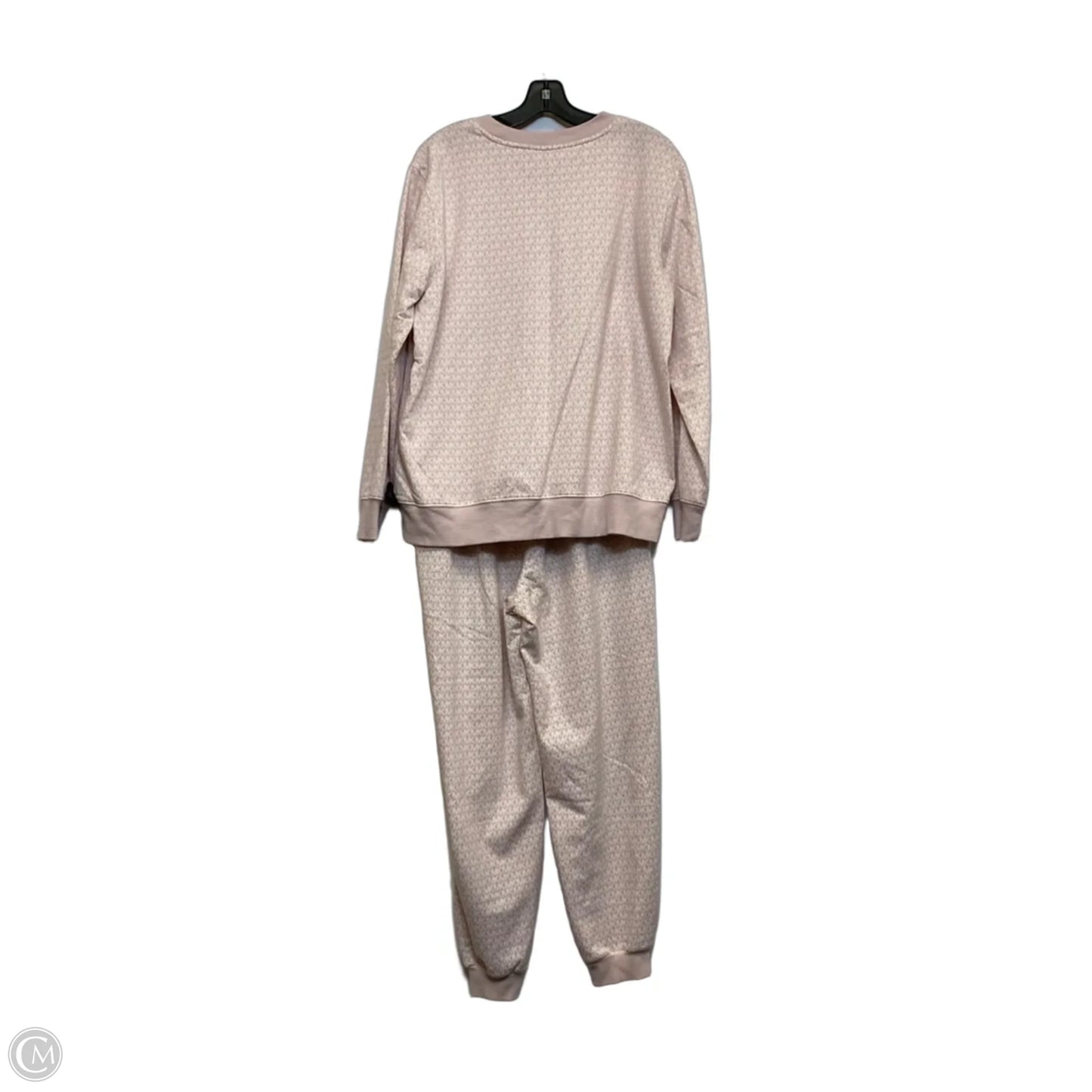 Lounge Set Pants By Michael By Michael Kors In Pink & White, Size: M