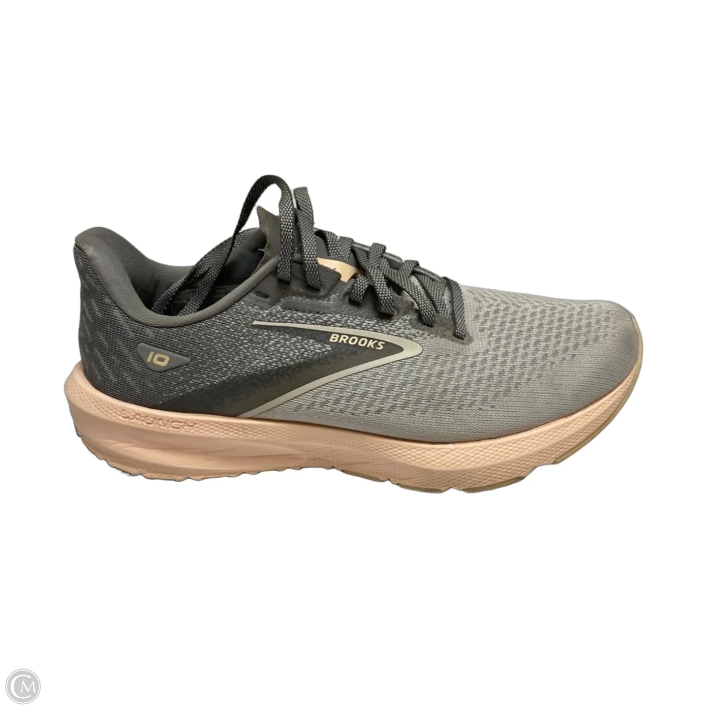 Shoes Athletic By Brooks In Grey & Pink, Size: 6.5
