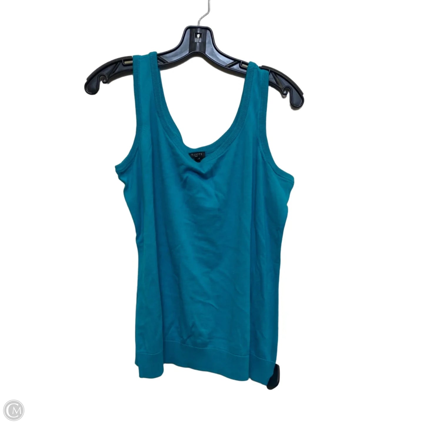 Top Sleeveless By Talbots In Teal, Size: 1x