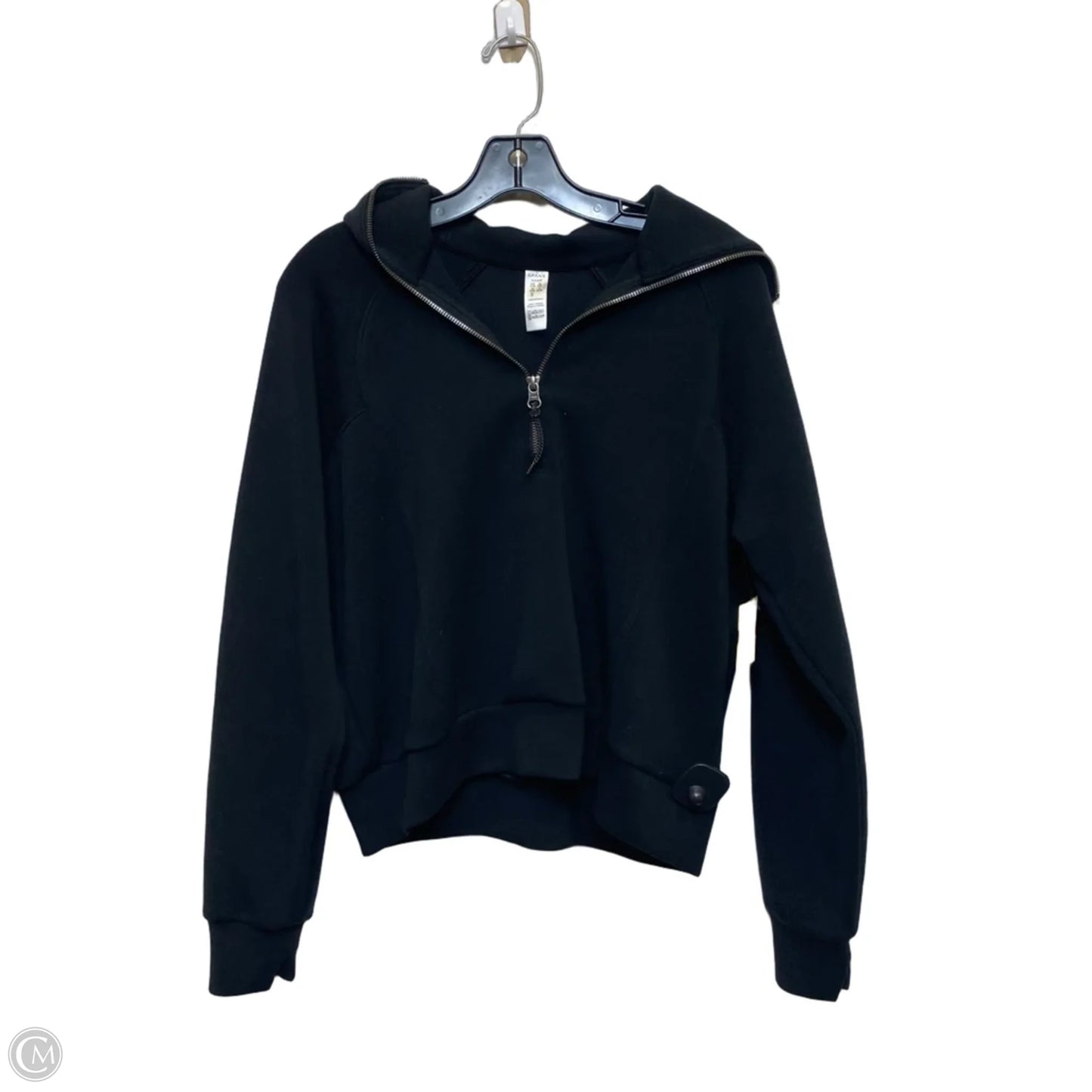 Sweatshirt Collar By Spanx In Black, Size: S
