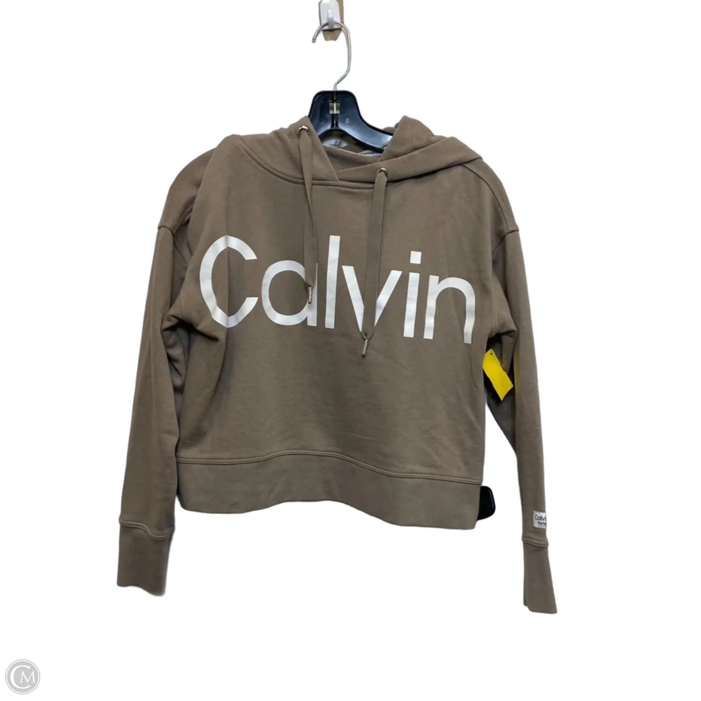 Athletic Sweatshirt Hoodie By Calvin Klein Performance In Brown, Size: Xs