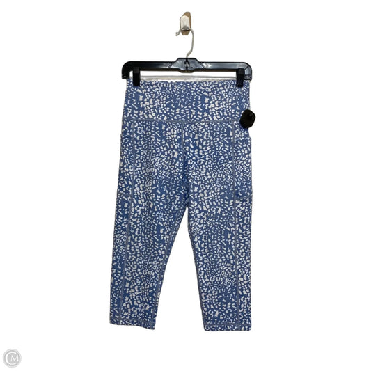 Athletic Leggings Capris By Steppe In Blue & White, Size: M