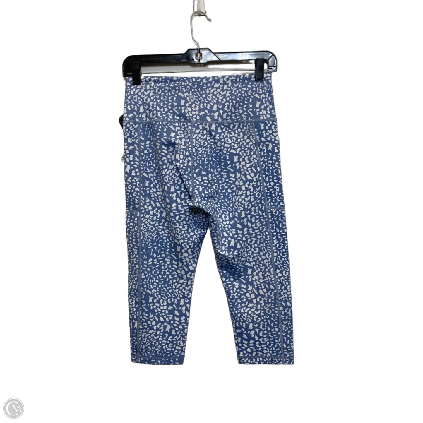Athletic Leggings Capris By Steppe In Blue & White, Size: M