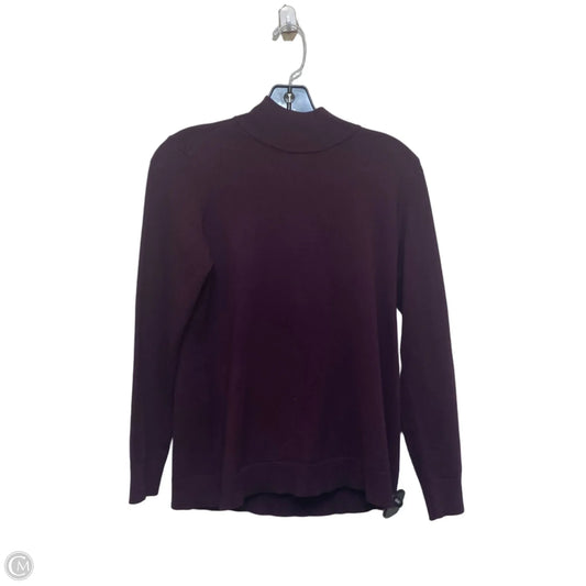 Top Long Sleeve By Calvin Klein In Purple, Size: S