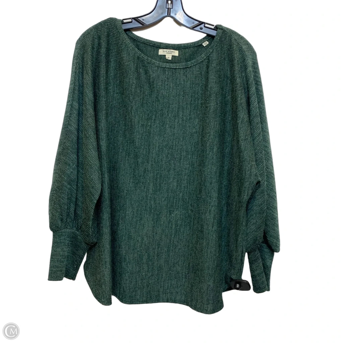 Top Long Sleeve By Max Studio In Green, Size: 1x